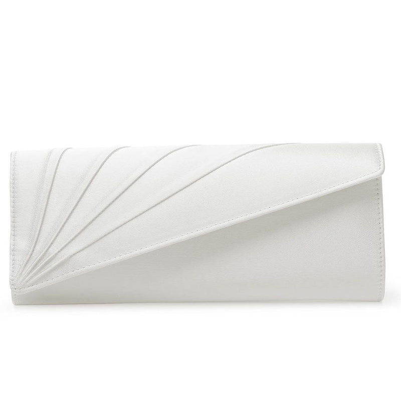 Tess satin pleated wedding clutch bag - Liberty in Love