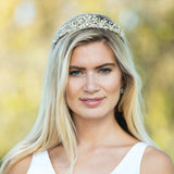 Trinity crystal and pearl bridal tiara - Liberty in Love