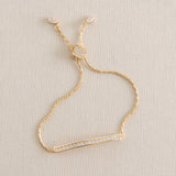 Winchcombe crystal bar toggle bracelet (gold) - Liberty in Love