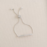 Winchcombe crystal bar toggle bracelet (silver) - Liberty in Love