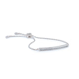 Winchcombe crystal bar toggle bracelet (silver) - Liberty in Love