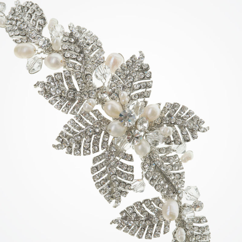 Acacia crystal floral headpiece - Liberty in Love