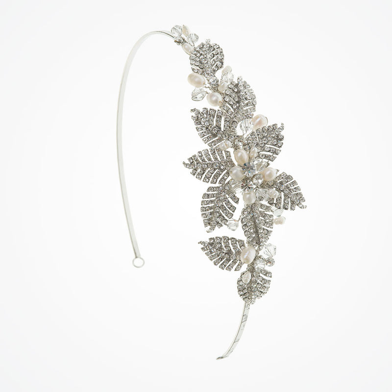 Acacia crystal floral headpiece - Liberty in Love