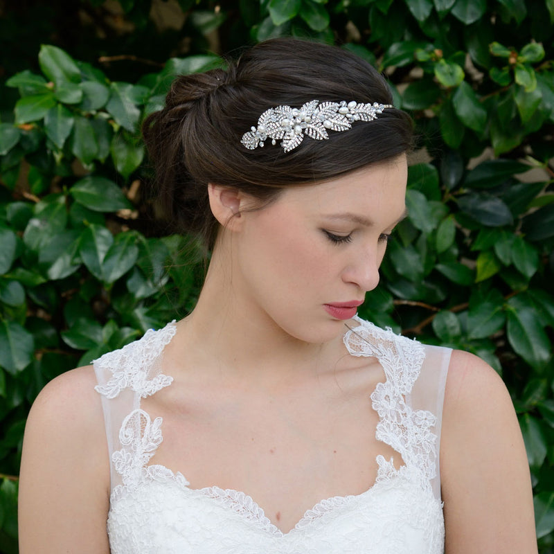 Acacia crystal floral headpiece - Liberty in Love