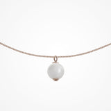 Ada rose gold pearl pendant necklace - Liberty in Love