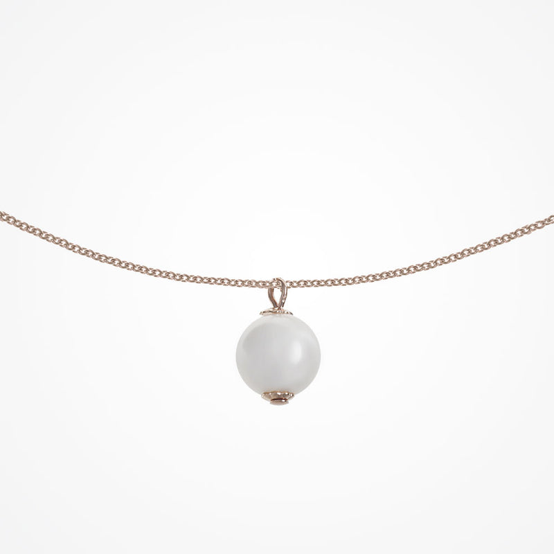 Ada rose gold pearl pendant necklace - Liberty in Love