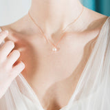 Ada rose gold pearl pendant necklace - Liberty in Love