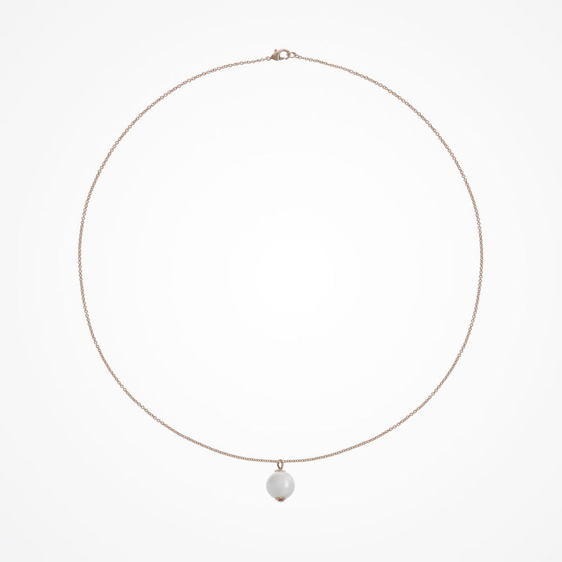 Ada rose gold pearl pendant necklace - Liberty in Love