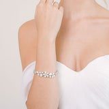 Adeline freshwater pearl floral and crystal bracelet - Liberty in Love