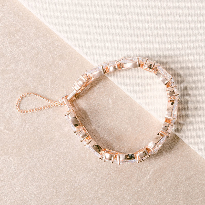 Adhara rose gold crystal cuff - Liberty in Love
