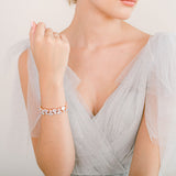 Adhara rose gold crystal cuff - Liberty in Love