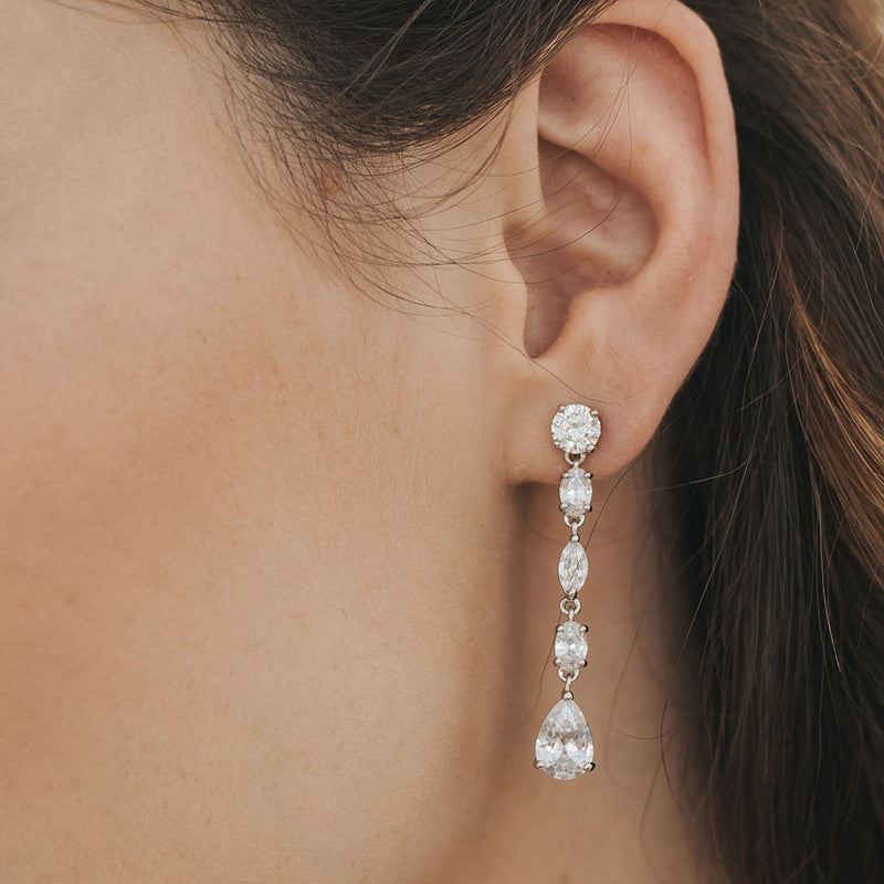 Alba CZ drop earrings - Liberty in Love