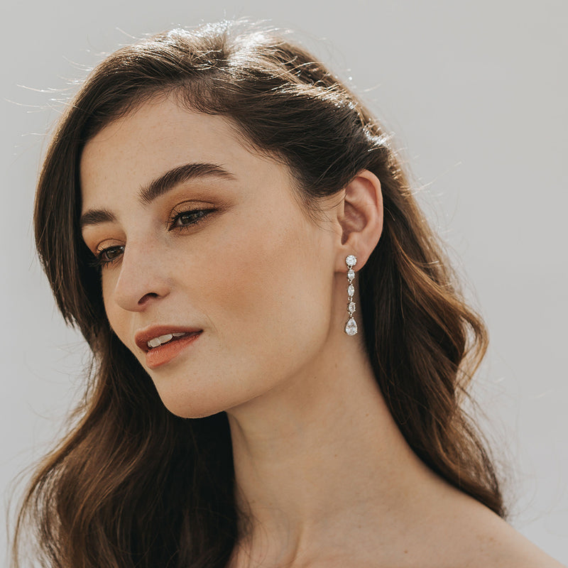 Alba CZ drop earrings - Liberty in Love