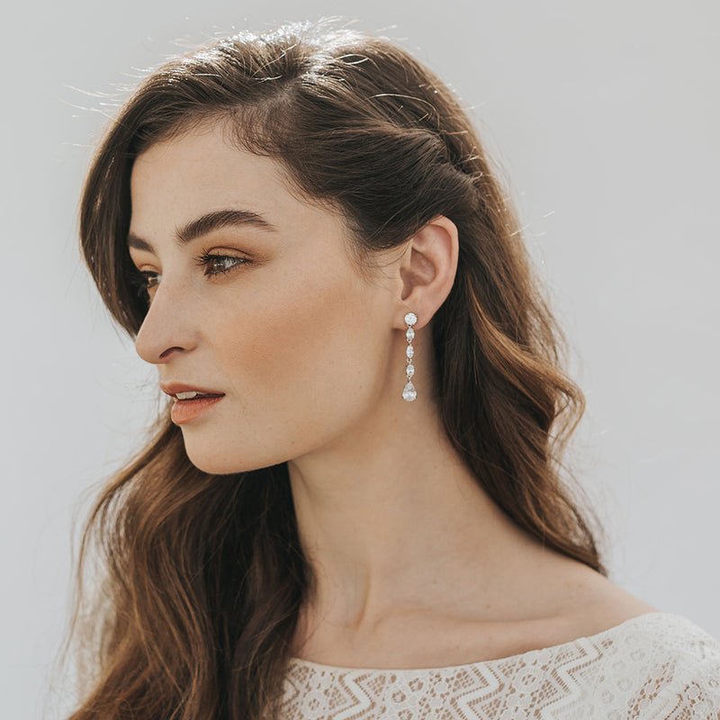 Alba CZ drop earrings - Liberty in Love