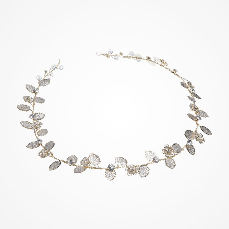 Alba gold leaf vine headpiece - Liberty in Love