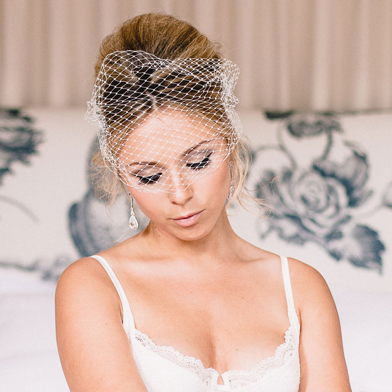 Alexandra bridal statement teardrop earrings - Liberty in Love