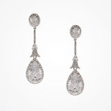 Alexandra bridal statement teardrop earrings - Liberty in Love