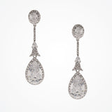 Alexandra bridal statement teardrop earrings - Liberty in Love