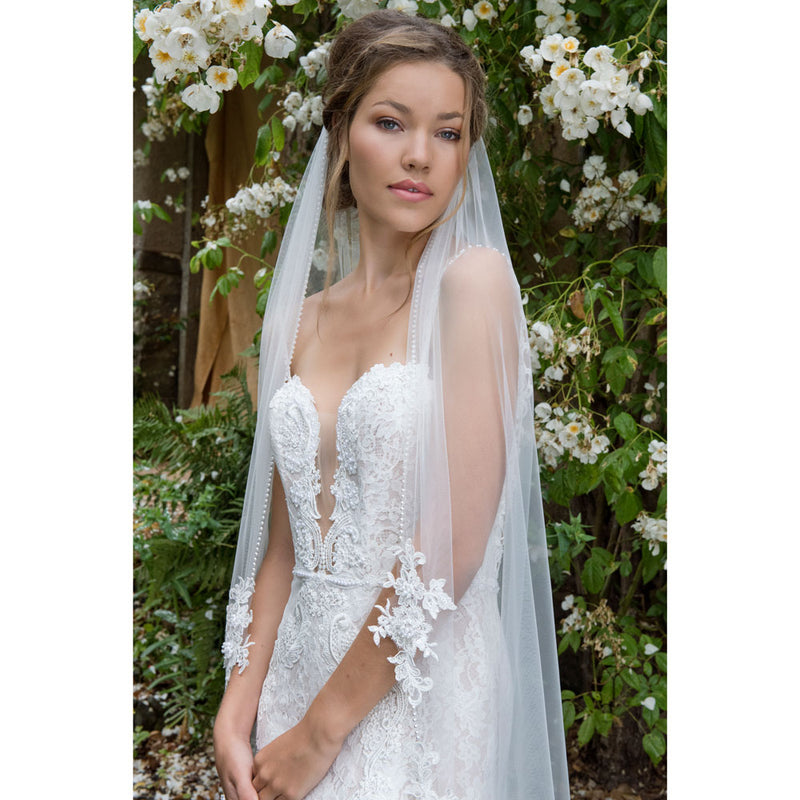 Alice springs floral lace edge veil - Liberty in Love