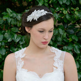 Alicia floral crystal embellished beaded headpiece - Liberty in Love