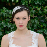 Alicia floral crystal embellished beaded headpiece - Liberty in Love