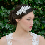 Alicia floral crystal embellished beaded headpiece - Liberty in Love
