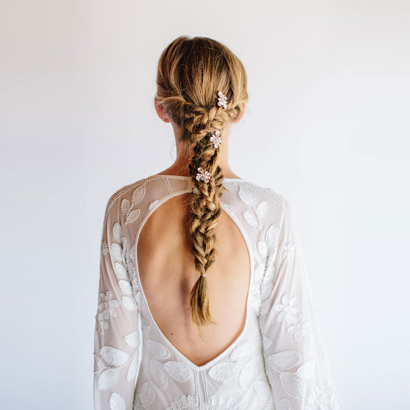 Aliya clustered crystal hair pins - Liberty in Love
