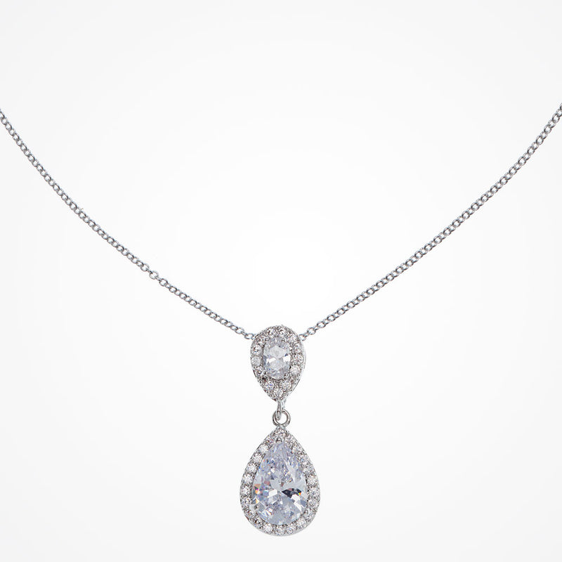 Alma CZ pendant necklace  (silver) - Liberty in Love