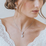 Alma CZ pendant necklace  (silver) - Liberty in Love