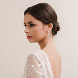 Allegra CZ teardrop earrings (rose gold) - Liberty in Love