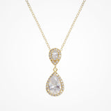 Alma CZ pendant necklace (gold) - Liberty in Love