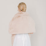 Almond faux fur collared cape - Liberty in Love