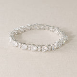 Amalfi crystal hearts floral bracelet - Liberty in Love