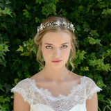 Amy blossom and pearl sprig floral hair vine - Liberty in Love