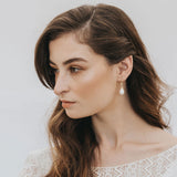 Ana gold teardrop pearl earrings - Liberty in Love