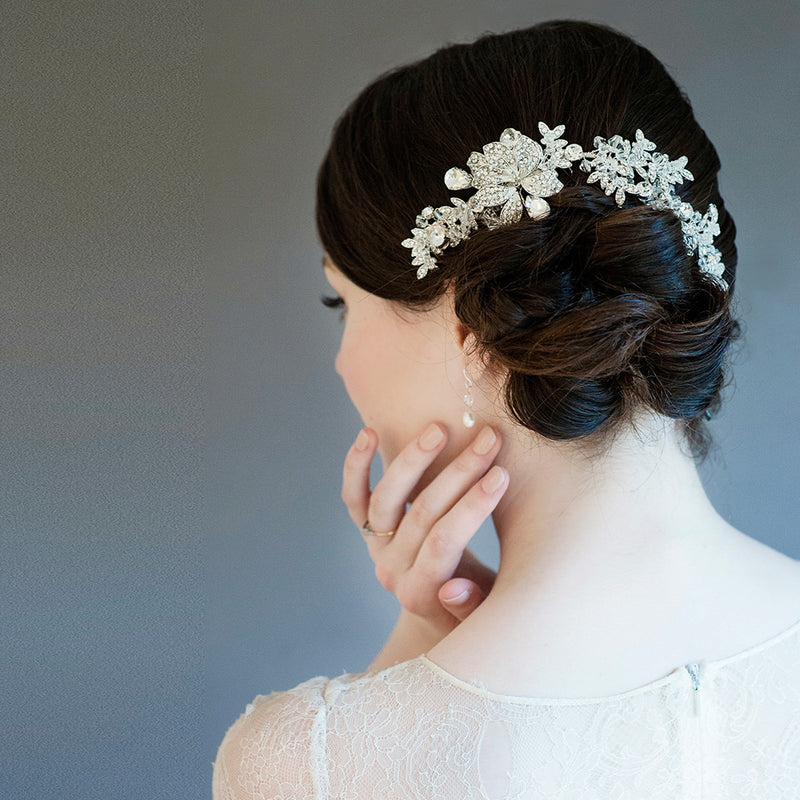 Anastasia crystal blossoms headpiece - Liberty in Love