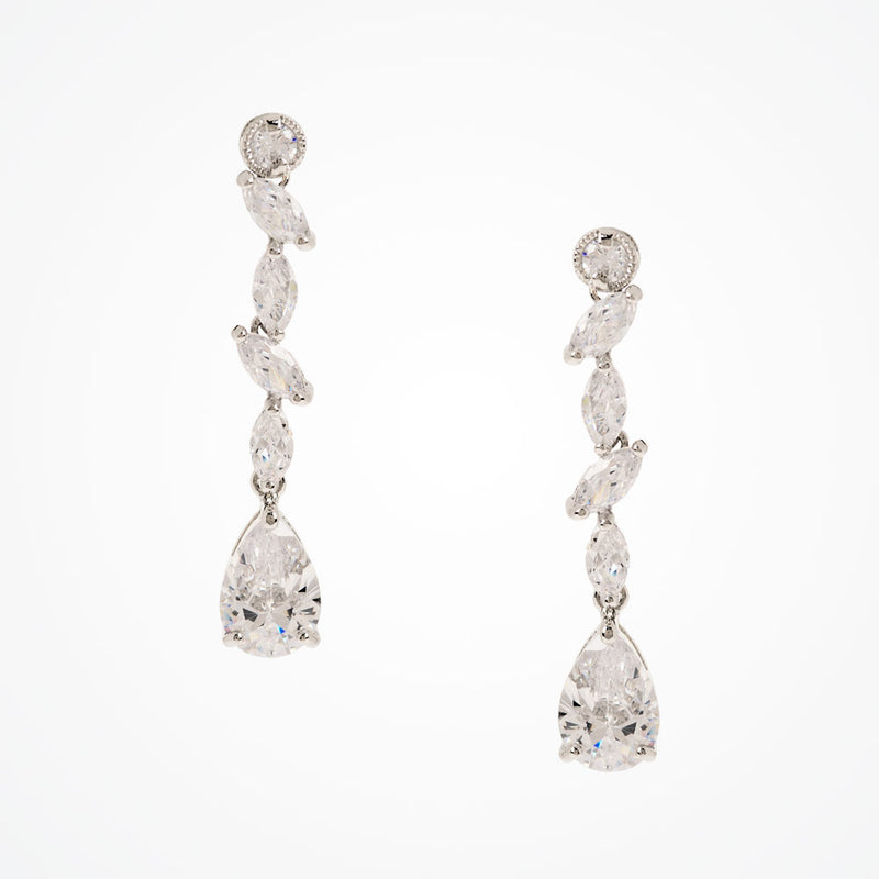 Andorra cubic zirconia drop earrings - Liberty in Love