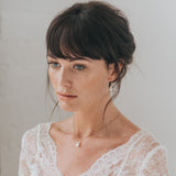 Angel rose gold pearl earrings - Liberty in Love