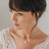 Angel rose gold pearl earrings - Liberty in Love