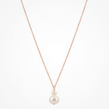 Angel rose gold pearl pendant necklace - Liberty in Love