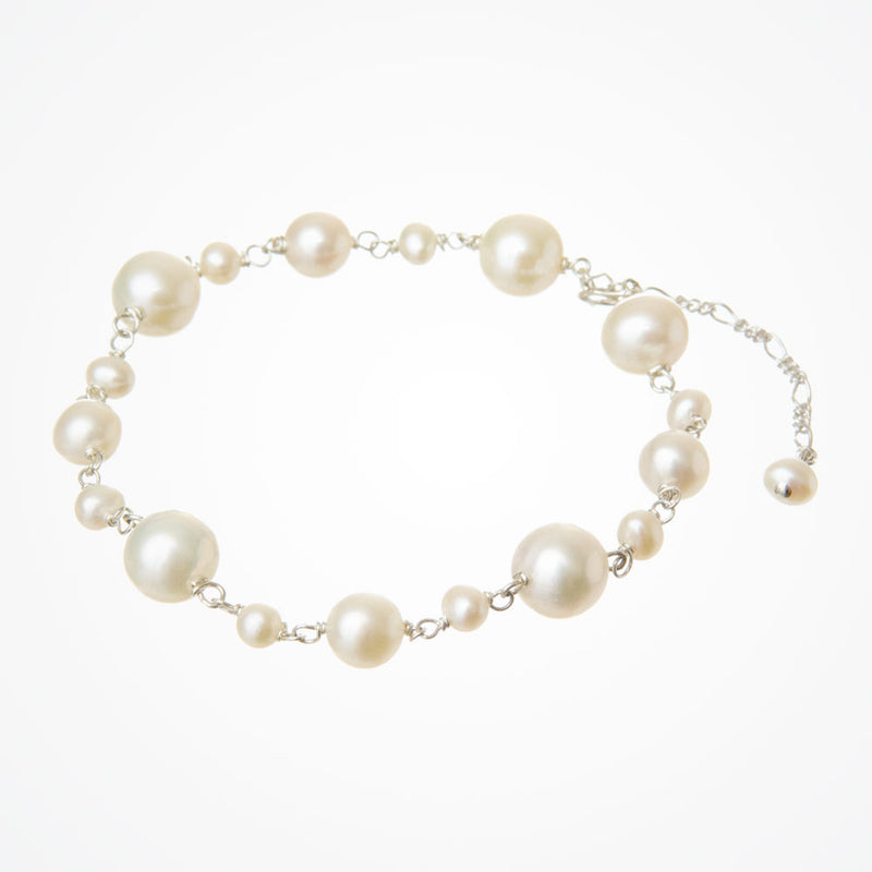Simplicity pearl bracelet (silver) - Liberty in Love