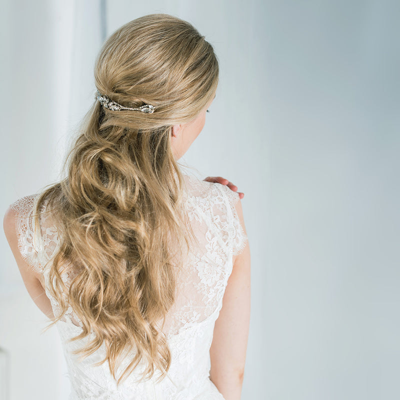 Anna silvered crystal headpiece - Liberty in Love