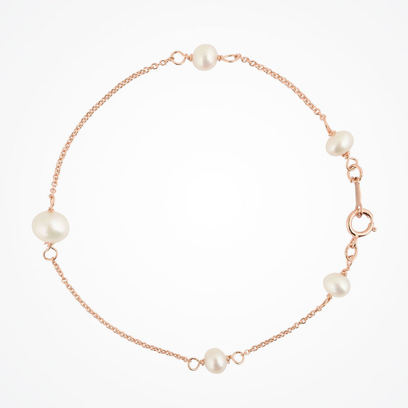 Annabel rose gold pearl bracelet - Liberty in Love