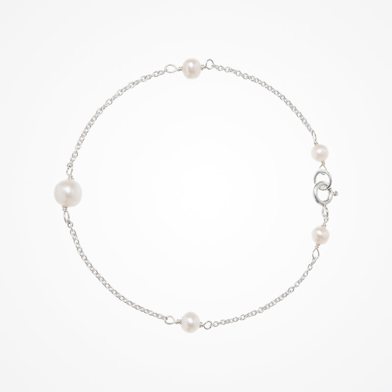 Annabel pearl bracelet (silver) - Liberty in Love