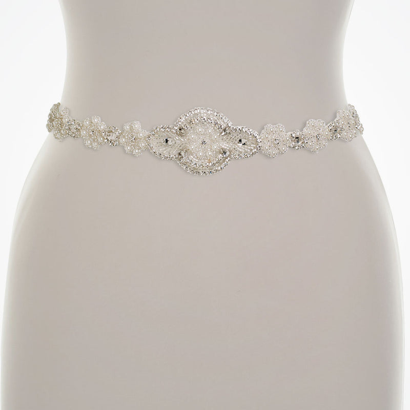 Annabel pearly blossom bridal belt - Liberty in Love