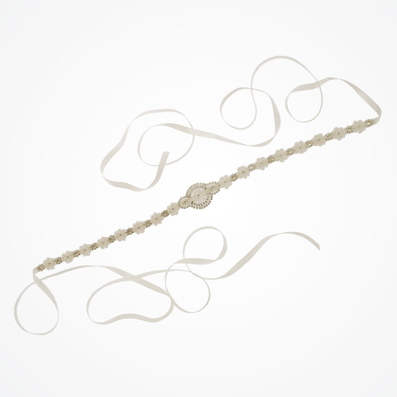 Annabel pearly blossom bridal belt - Liberty in Love