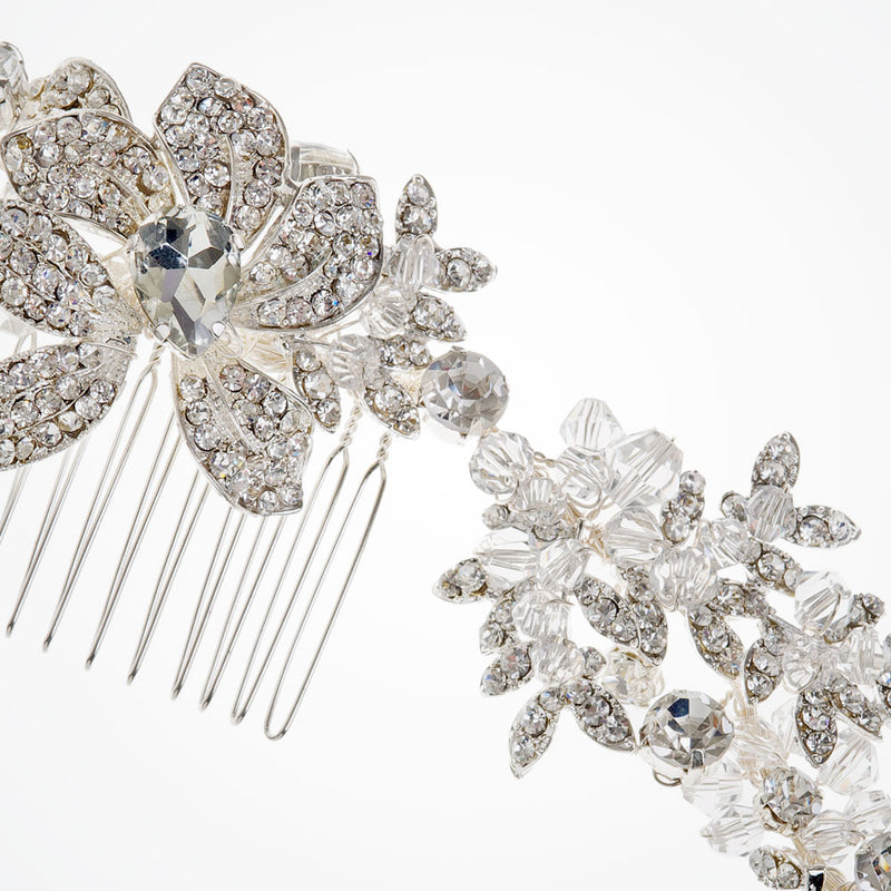 Anastasia crystal blossoms headpiece - Liberty in Love
