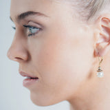 Sukie antique gold pearl drop lever back earrings - Liberty in Love