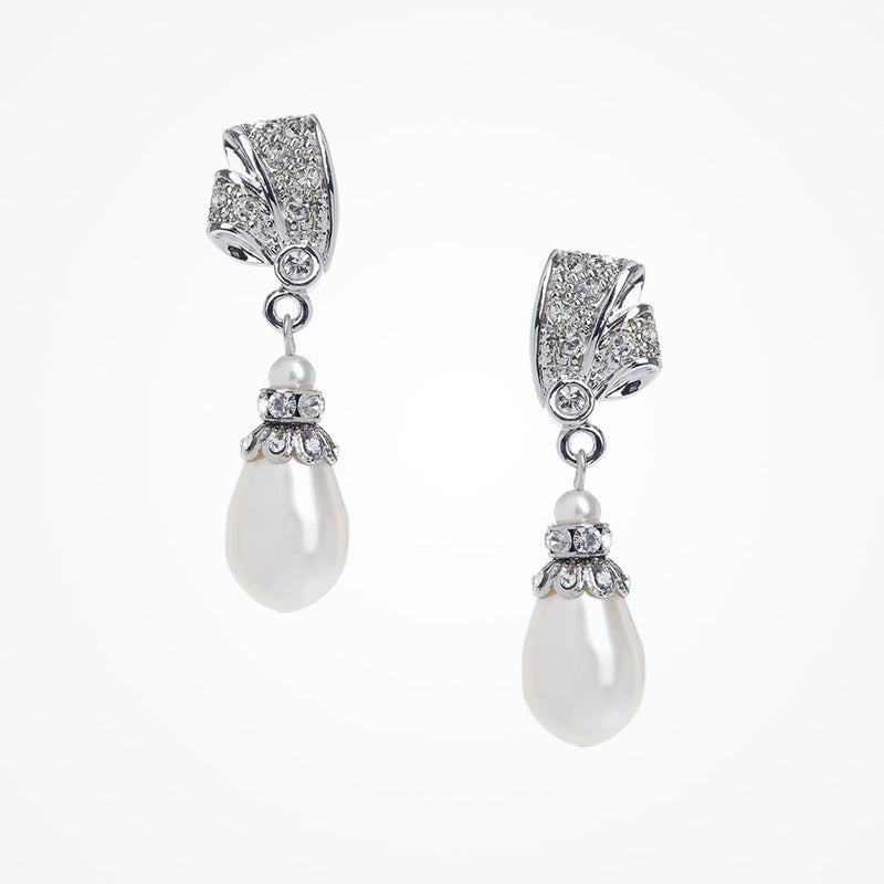 Nova antique inspired pearl drop earrings - Liberty in Love