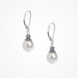 Tilda antique silver pearl drop earrings - Liberty in Love